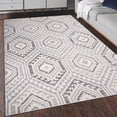 thumbnail image 2 of MDA Home Venice  Gray/Cream Polypropylene Area Rug - 7'10'' x 10'10'', 2 of 4