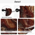 thumbnail image 5 of Brown Marble Tier Curtains, Ombre Abstract Striped Mottled Aesthetic Light Filtering Kitchen Curtains, 2Pcs Rod Pocket Half Window Treatments Panels for Sink Cafe Cabinet Camper 27.5x36 Inches, 5 of 9