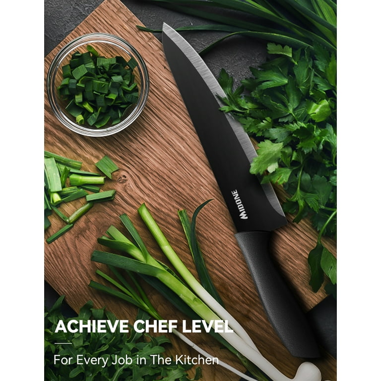 MIDONE Knife Set, 17 Pcs Stainless Steel Kitchen Knife Set, with Sharp