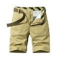 thumbnail image 2 of Jophufed Fashion Men's Pants Pocket Zipper Buttons Solid Leisure Time Tooling Shorts Cargo Pants, 2 of 6