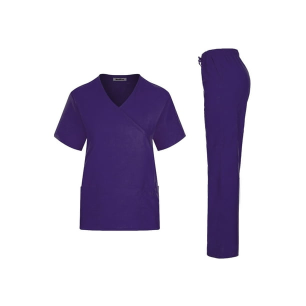 Download MedPro - Medical Scrub Set Mock Wrap and Cargo - Walmart ...