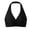 Black, variant on Sports Bra Women's Halter Twist Front Wireless Breathable Stretch Support Bra for Yoga Fitness Beach Daily Casual Layering
