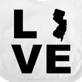thumbnail image 4 of Inktastic Love New Jersey Boys or Girls Baby Bib, 4 of 4