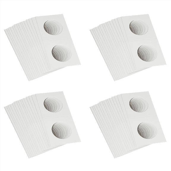 200PCS Square Cardboard Coin Holders Supplies Coin Album Collection Lighthouse Stamp Coin Holders Cover Case Storage