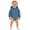 Blue, variant on KyCheLot Baby Boys Girls Sweatshirt Romper Cute Hooded Long Sleeve Cotton Snap Bottom Newborn Comfort Sweatshirts 0-2 Years