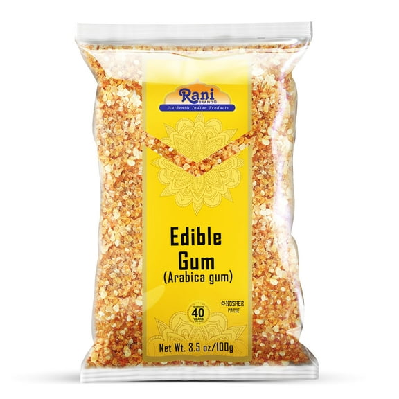 Rani Edible Gum Whole (Arabica Gum) 3.5oz (100g) ~ All Natural, Salt-Free | Vegan | No Colors | Gluten Friendly | NON-GMO | Kosher | Indian Origin