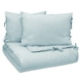thumbnail image 3 of Vue Elements Hinton 3 Piece Linen, Cotton Blend Duvet Set - King - Blue, 3 of 5
