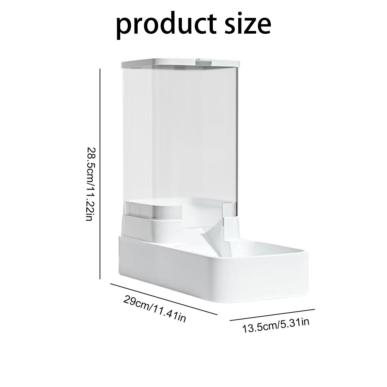 Automatic Pet Feeder with Timer, Large Capacity Smart Cat Dog Food Dispenser for Cats & Dogs, Programmable Meals