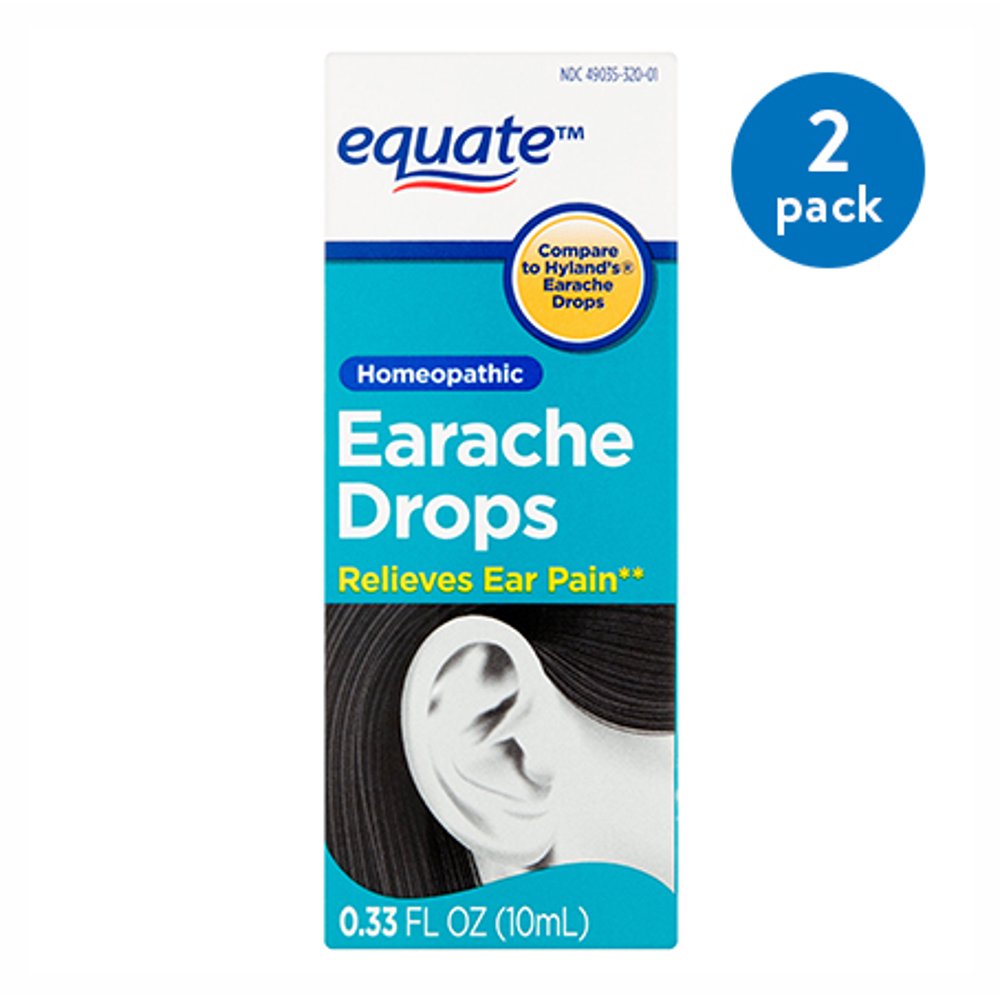 (2 Pack) Equate Homeopathic Earache Drops, 0.33 Oz - Walmart.com