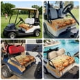 thumbnail image 6 of Golf Cart Seat Covers for 2 Seater,Orange Pumpkin Fall Microfiber Cart Seat Towel Blanket,Thanksgiving Maple Leave Farmhouse Absorbent Breathable NonSlip Bench Seats Protector for Golf Course 51"x31", 6 of 9