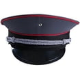 thumbnail image 6 of Gray Captain Hat Officer Hat, Peaked Hat, Military Cap Dress Up Hats by Tigerdoe, 6 of 7
