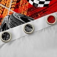 thumbnail image 4 of Castle Fairy Checkered Flag Black Out Curtains,Racing Car Curtains Pack of 2 (42x63 Each), 4 of 6