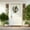 White, variant on Easter Wreath with Cross Garland,15.7" Religious Front Door Decor, Handmade Rustic Spring Door Hanging,Artificial Festival Holiday Wreath for Easter, Lent, and Family Celebrations
