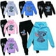thumbnail image 1 of Lilo Stitch Chándal 2 Piezas Sudadera con Capucha Conjunto de Pantalones con Capucha Ropa Deportiva para niños-Negro-150 cm brillar Electrónica, 1 of 3