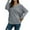 Gray, variant on Herrnalise Womens Deep V Neck Wrap Sweaters Long Sleeve Crochet Knit Solid Pullover Tops S-XL