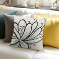 thumbnail image 3 of BANET Grey Spring Summer Throw Flowers Decorative Pillow Protectors for Living Room Couch Patio Car White, 3 of 5