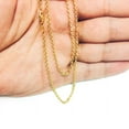 thumbnail image 5 of 10K 16" Yellow Gold 2.30mm Diamond Cut Rolo Chain with Lobster Clasp, 5 of 5