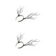 thumbnail image 3 of Speravity Gothic Antlers Deer Horns Hair Hoop  Cosplay Headband Headdress Xmas Azul 2piezas, 3 of 6
