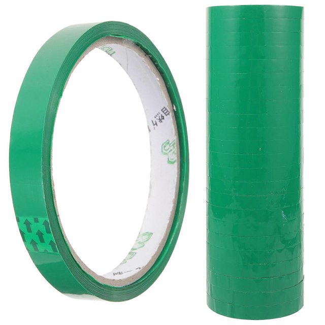 24 Rolls Packing Tapes Clear Bag Sealing Tapes Freezer Packaging Bag Sealing Tapes for Supermarket
