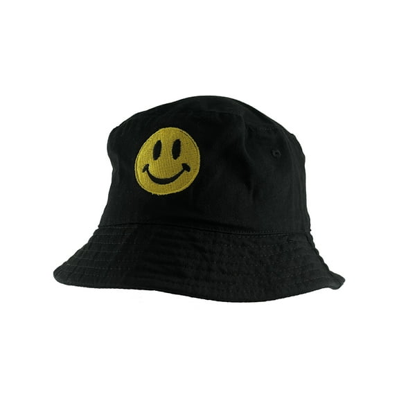 Gravity Threads Smile Face Bucket Hat - Classic - Black - Small/Medium