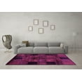 thumbnail image 3 of Ahgly Company Indoor Square Oriental Pink Modern Area Rugs, 3' Square, 3 of 4
