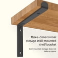 thumbnail image 2 of Heavy Duty Floating Shelf Bracket Wall Mounted Metal Shelving Bracket Simple Decorative Shelf Brackets Hardware, 2 of 8