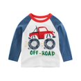 thumbnail image 3 of Bellafa Toddler and Little Boys 2-Pack Long Sleeve Crew neck T-Shirts Car Graphic Tops For 2-8 Years Kids Cotton Shirt, 3 of 7