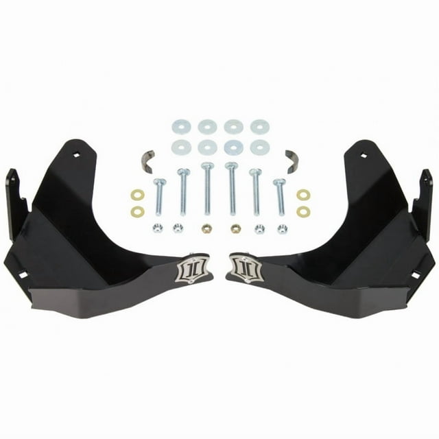Fits 2016-2022 Toyota Tacoma Icon Vehicle Dynamics Skid Plate 56107 Lower Control Arm Mount; Powder Coated; Black; Steel