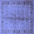 thumbnail image 1 of Ahgly Company Machine Washable Indoor Square Oriental Blue Industrial Area Rugs, 7' Square, 1 of 4