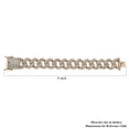 thumbnail image 4 of White Crystal Goldtone Curb Link Chain Bracelet for Women Jewelry Size 7.25" Ct 0.01 Birthday Gifts for Women, 4 of 4