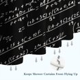 thumbnail image 6 of Math Equations 3D Shapes Black Pattern Shower Curtain 84"x72" ,Bathroom Decorative Shower Curtains Set with 12 Hooks,Modern Waterproof Washable Shower Curtain, 6 of 6