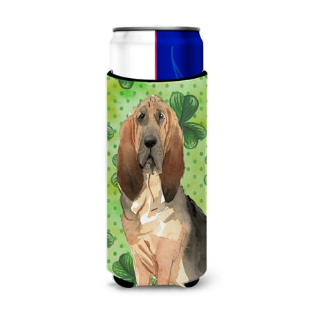 

Carolines Treasures CK1813MUK Shamrocks Bloodhound Michelob Ultra Hugger for slim cans Slim Can multicolor