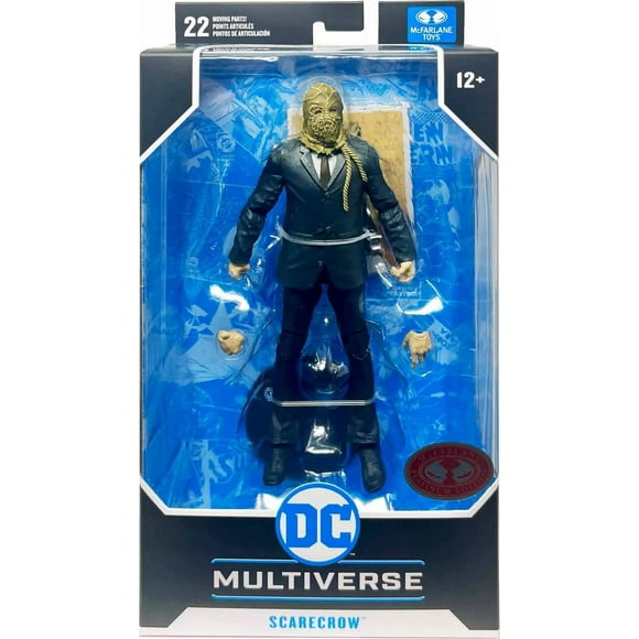 DC Multiverse Batman Begins Figurine Articulée de 7 Pouces Exclusive - Scarecrow Platine Rouge