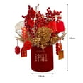thumbnail image 4 of Buenos deseos, maceta con caracteres chinos, arreglos florales para festivales de primavera, Estilo B, 4 of 9