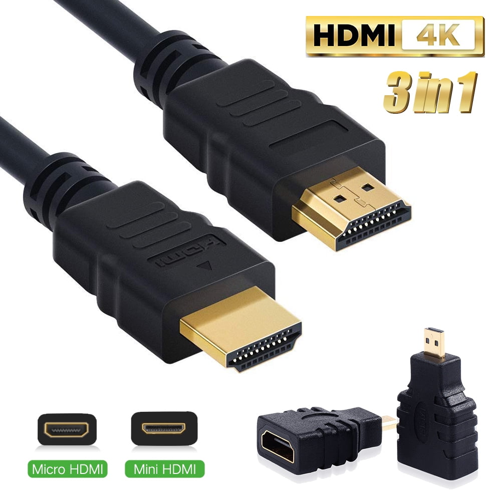 MINI HDMI TYPE C TO STANDARD HDMI A 19PIN MALE For Tablet PC Digital Camcorder 