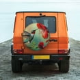 thumbnail image 2 of Fotbe Hummingbird Floral Paradise Spare Tire Cover Thickening Universal Fit for Jeep, Trailer, RV, SUV, Truck, Tough Tire Wheel Soft Cover-16 inch, 2 of 8