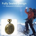 thumbnail image 5 of Boussole Rétro Boussole Militaire Portable Fluorescent Glow Survival Gear Compass Boussole de Navigation Extérieure Outils pour Randonnée, Camping, Equitation, Chasse, Nautisme, Boy Scout, 5 of 5