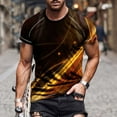 thumbnail image 2 of Lilgiuy Men's 3D Graphic Tees Casual Printed Short Sleeve T Shirts Crew Neck Summer Workout Shirts Tops for Daily Life, 2 of 5