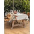 thumbnail image 2 of Outdoor Tablecloth with Umbrella Hole and Zipper, Fall Pumpkins Rectangle Table Cloth 54x80 Inch Waterproof Tablecloth, Thanksgiving Country Flower Leaf on Linen Picnic Table Cover for Patio Camping, 2 of 7