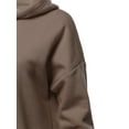 thumbnail image 5 of A2Y Women's Relax Fit Long Sleeve Kangaroo Pockets Hoodie Sweatshirts Mocha 2XL, 5 of 6