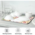 thumbnail image 6 of SKYSONIC Dish Drying Mat for Kitchen Counter Rabbit Cat Dog Frog Eco Friendly Drying Mat - Easy to Clean Heat Resistant Dish Mat - 18x24, 6 of 6