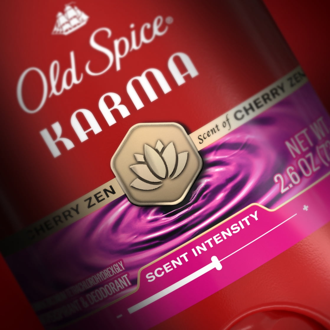 Old Spice Red Collection Invisible Solid Antiperspirant for Men, Karma Scent, 2.6oz