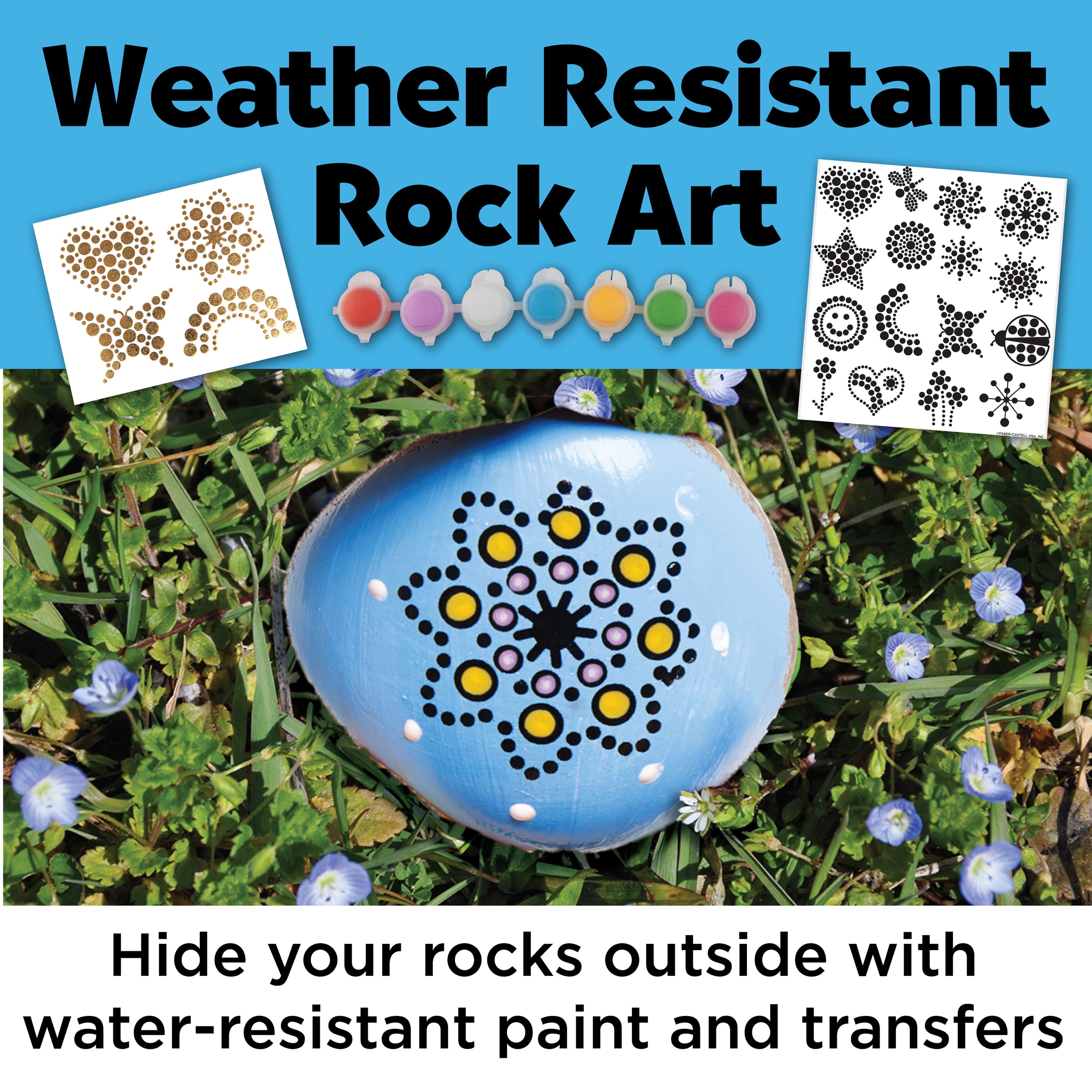 Creativity for Kids® Mandala Dot-a-Rock Painting Kit