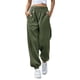 thumbnail image 2 of Pantalones Deportivos Holgados de Cintura Alta para Mujer, para Correr, Deportivos, de Entrenamiento, con Bolsillos Verde XL, 2 of 8