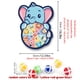 thumbnail image 4 of Set With 6 Sticky Balls And A Hook Kids Sticky Ball Dart Target Board Cartoon Animal Target Game(Foxes, Elephants, Dinosaurs) Outdoor Sports Indoor Cloth Toys Educational Board Games, 4 of 4