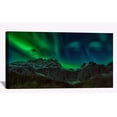 thumbnail image 1 of Green Mountain Under Aurora Wall Art Aurora Borealis Picture Canvas Art Northern Lights Framed Painting Wall Decor For Home Office Bedroom Livingroom Reeady to Hang, 1 of 6