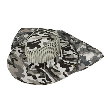 LKWLPD Mens Wide Brim Sun Hat with Neck Fishing Cap for Outdoor Hiking Camping Gardening Field Work