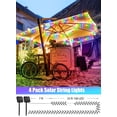 thumbnail image 3 of Guirnalda de luces solares Minetom, paquete de 4 unidades, 49 m, 400 LED, multicolor, 3 of 7