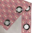 thumbnail image 4 of Ambesonne Floral Grommet Curtain, Romantic Tulip Flowers, 50" x 96", Purple Cream Pale Pink, 4 of 6