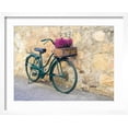 thumbnail image 2 of Art.com Italy, Tuscany, Monticchiello. Bicycle with bright pink heather in the basket. Photographic Print by Julie Eggers, White Frame Wall Art, 21" x 17", 2 of 5
